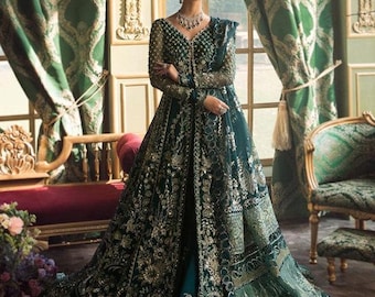 Faiza Saqlain Formal Pakistani Dress: Embroidered Lawn, Size Large - Etsy