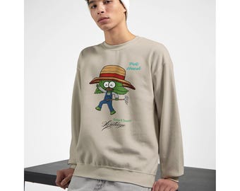 Pittig gassweater | Grillig boerenontwerp met 'potkop' | Uniseks comfort