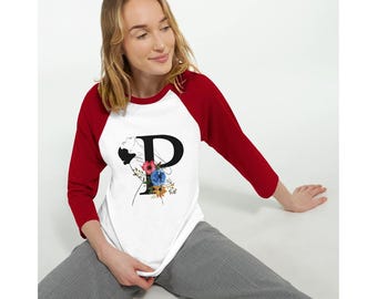 SnappyThreads uniseks raglan-T-shirt met 3/4 mouwen – comfortabel, stijlvol, aanpasbaar