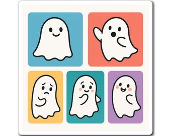 Cute Ghosts Magnets | Cartoon Halloween Refrigerator Magnet Set