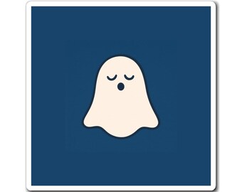 Cute Sleeping Ghost Magnet | Halloween Ghost Refrigerator Magnet