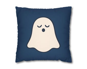 Sleeping Ghost Pillowcase | Square Pillowcase, Cute Halloween Decor