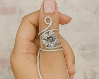 Arthritis thumb MCP splint brass and sterling silver 925, EDS splint ring,Rheumatoid Arthritis, Thumb Splint ring