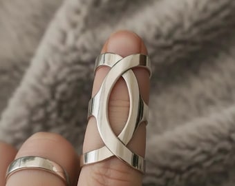 Stecca per dita artritiche per piegare lateralmente la deviazione laterale in argento sterling 925, anello in ottone o rame per sindrome di Ehlers Danols, EDS