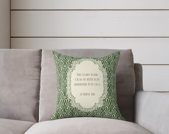 Almofada com Versículo Bíblico da Fazenda Meemaw | Decoração Aconchegante para Casa de Campo Cristã | Almofada Decorativa com Estampa de Fé