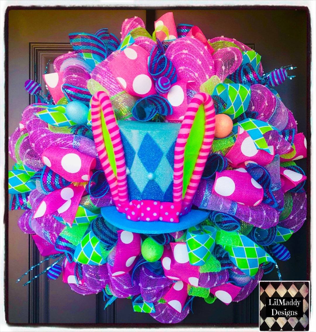 Easter Miss Bunny Maddy Wreath, Easter Wreath, Easter Decorations ...