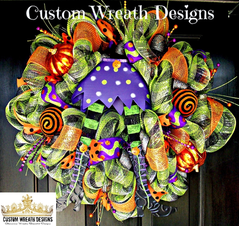 Halloween Wreath Etsy