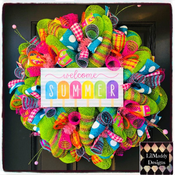 Popsicle Wreath - Etsy