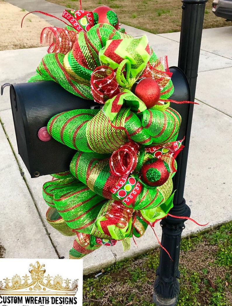 Mailbox Christmas Swag Christmas Swag Christmas Garland Etsy