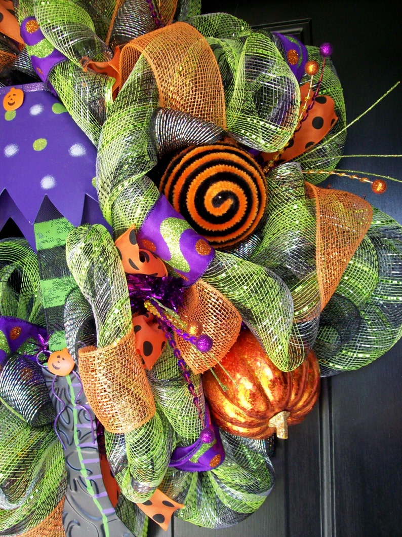 Halloween Wreath Etsy
