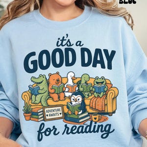 Book Lover Sweatshirt, Cozy Reading Crewneck, Bookish Gift for Reader