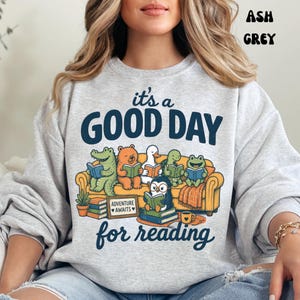Book Lover Sweatshirt, Cozy Reading Crewneck, Bookish Gift for Reader