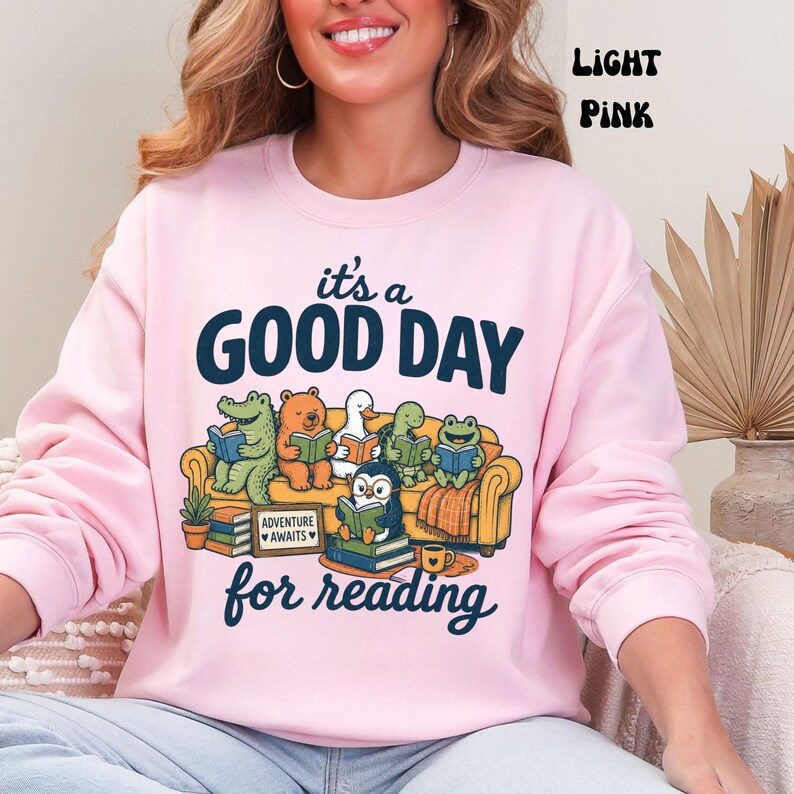 Book Lover Sweatshirt, Cozy Reading Crewneck, Bookish Gift for Reader