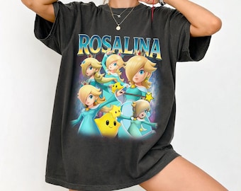 Vintage Princess Rosalina Shirt, Nintendo World Family Holiday Tee, Universal Orlando Birthday Trip, Super Mario Gift