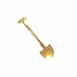 Golden Shovel Enamel Pin