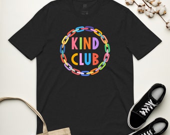 T-shirt recyclé Kind Club Unisexe (grand graphique)