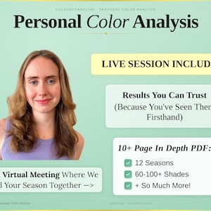 Análisis de color personal: 12 estaciones (PDF) + Consulta virtual en directo