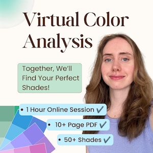 Virtual Color Analysis | Live Consultation | 12 Season Palette