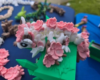 Bebé dragón Sakura articulado