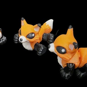 Toy Woodland Hatchling Fox, Cinderwing3D Design