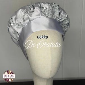 Gorro de Obatala para Santeros/ Gorros de Santería/ Yoruba Hats