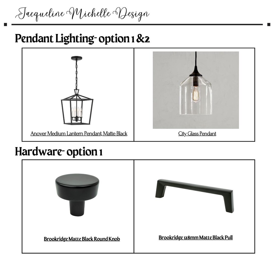 Premade Kitchen Mood Board, Shopping List, Virtual Interior Design ...