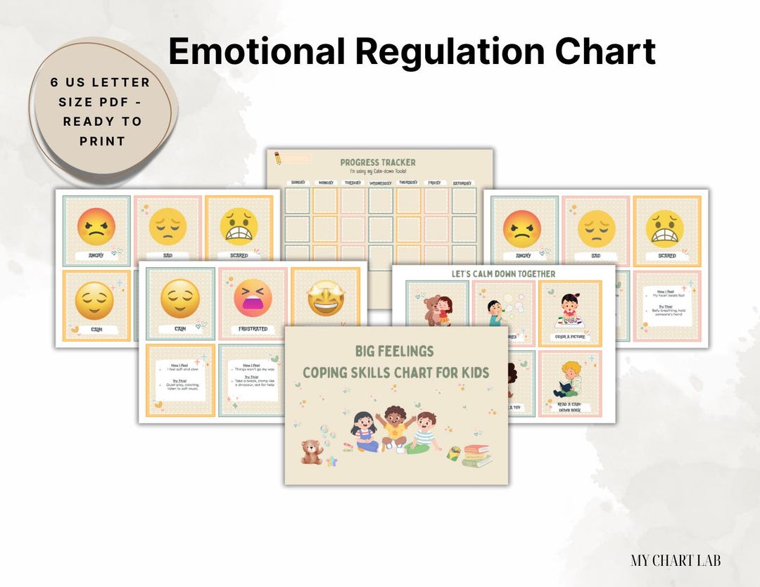 Coping Skills Chart for Kids: Calm Down Corner Toolkit (PDF) - Etsy UK