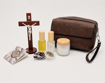 Priest Gift Personalized Catholic Mission Kit Ordination Gift Catholic Gift for Men Chaplain Gift Deacon Gift Ministry Travel Kit