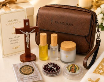 Ordination Gift for Priest Personalized Catholic Gift New Priest Gift Seminarian Graduation Gift Deacon Gift Ministry Kit