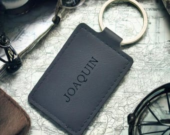 Personalised Leather Keychain Custom Engraved Leather Keyring Christian Keychain Bible Verse Keychain Scripture Gift Christian Gift for Him