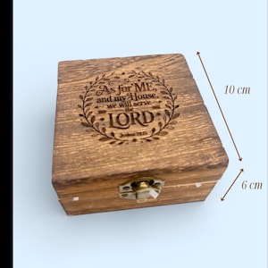 Christian prayer box wooden personalized engraving bible verse prayer request box faith keepsake box gift for her encouragement