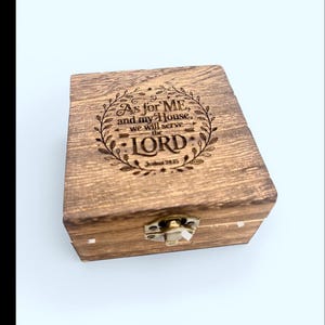 Custom engraved prayer box wooden Christian prayer request box bible verse gift faith keepsake box meaningful encouragement gift