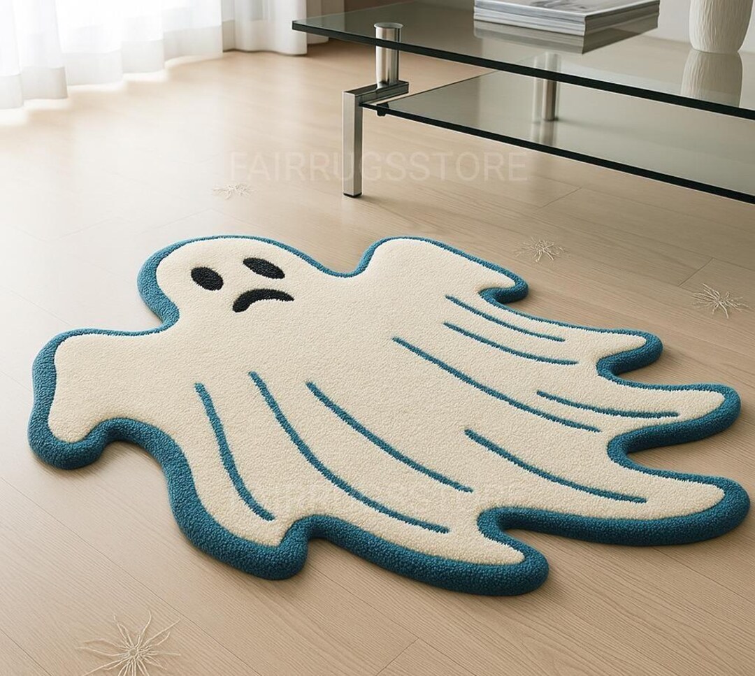 Handmade Tufted Ghost Rug: Spooky Halloween Accent Rug - Etsy
