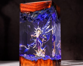 Honkai: Star Rail Phainon Resin Lamp, Epoxy Resin Lamp, Gameroom Desk Decor, Anime Gift Idea, Unique Gift For Gamer