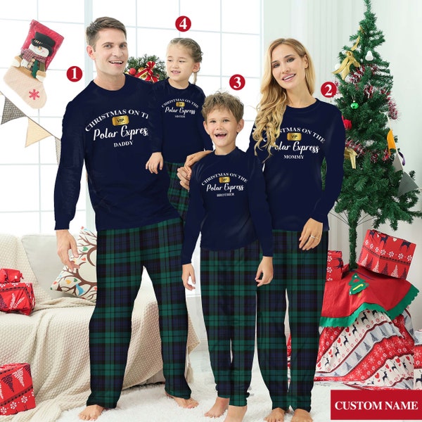 Polar Express Family Pajamas Etsy