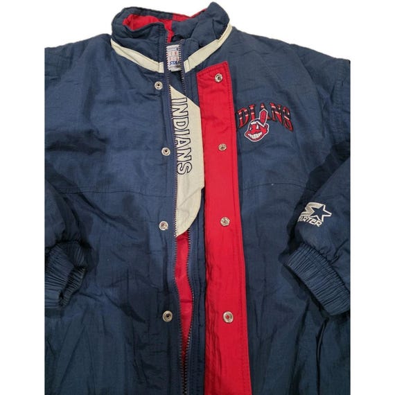 Vintage Starter Cleveland Indians Starter Coat M … - image 3