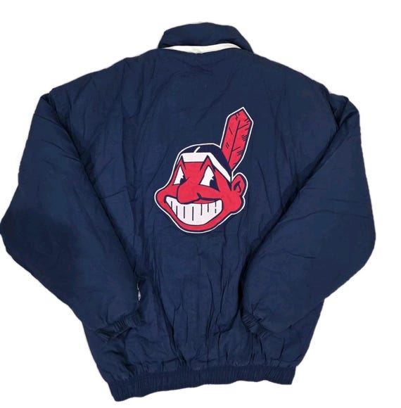 Vintage Starter Cleveland Indians Starter Coat M … - image 9