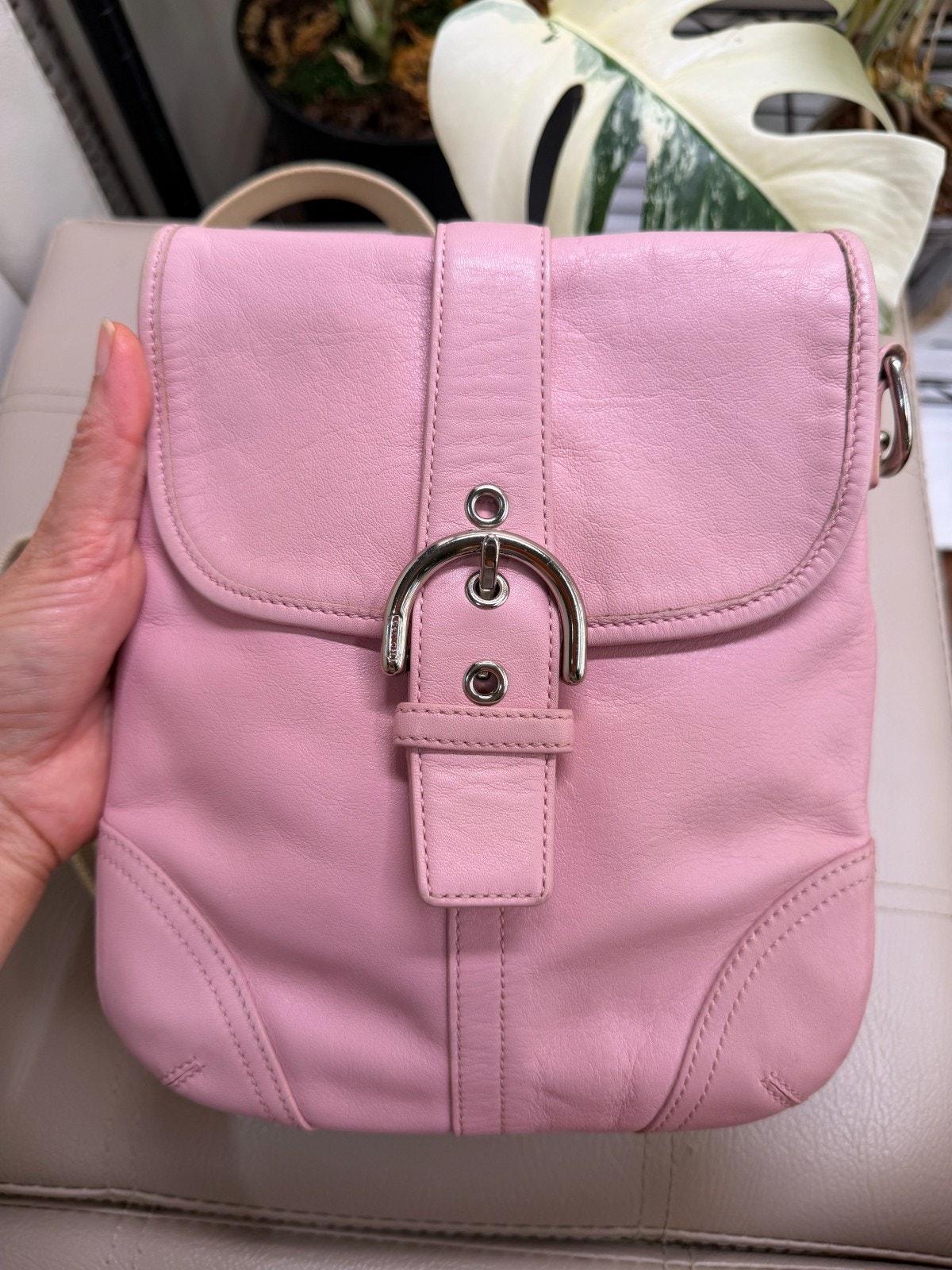 Pink Coach Soho Flap Bag - Etsy Pink Coach Soho Flap Bag - Etsy