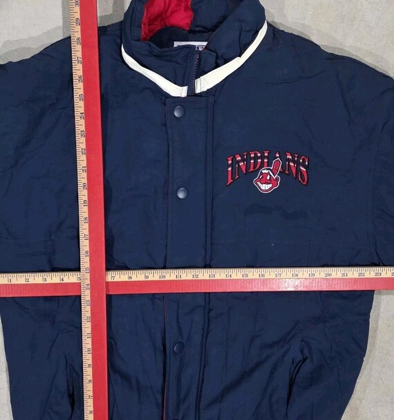 Vintage Starter Cleveland Indians Starter Coat M … - image 8