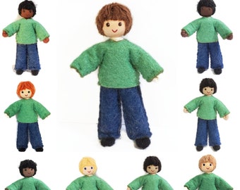 mixed race dollhouse family