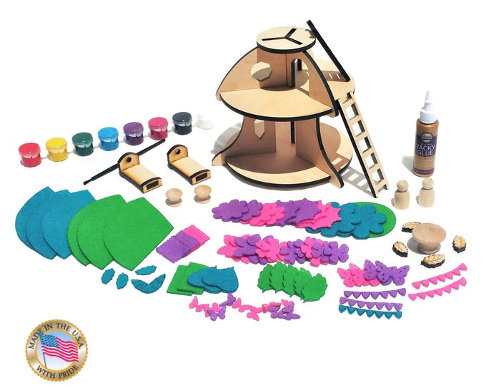 Fairy House Kit Fairy Toys Crafts for Girls Fairy Garden Etsy