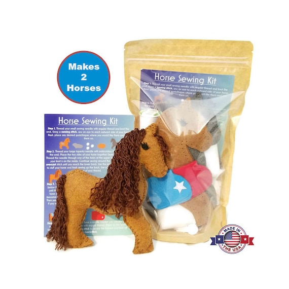 Kids Animal Sewing Kits Felting Craft Kids Embroidery Needle Stitch Stuffing Kit