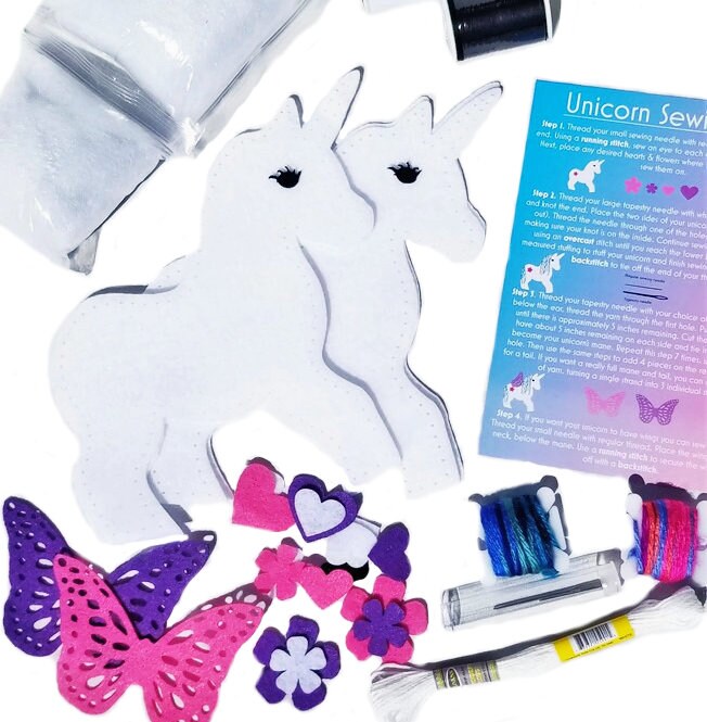 Unicorn Craft Sewing Kit for Kids Unicorn Toy Unicorn Plush 