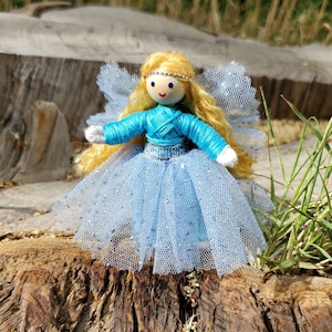 Tiny Fairy Doll Toy for girls - Flower Fairy Handmade - Small Fairy Doll - Bendy Doll - Tooth Fairy - mini Fairy Doll - Wildflower Toys