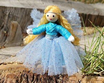 Tiny Fairy Doll Toy for girls - Flower Fairy Handmade - Small Fairy Doll - Bendy Doll - Tooth Fairy - mini Fairy Doll - Wildflower Toys