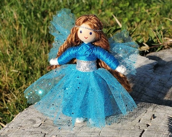 Blue Fairy Doll Toy - Choose Hair Color/Skin Tone