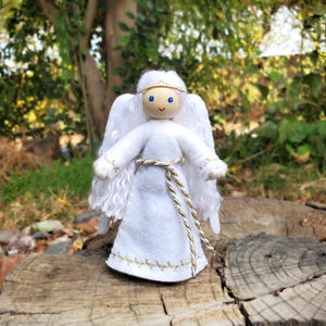 Angel Doll  - Guardian Angel Saint Dolls -  Catholic Saint Christmas Angel - Kindness Tradition
