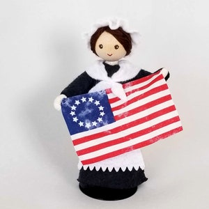 Betsy Ross doll Patriotic Historical doll Independence Day 4th of July image 4
