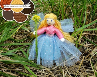 Fairy Doll - Fairy Toy - Miniature Fairy Doll - Waldorf Fairy - Bendy Doll - Flower Fairy - Handmade Fairy Doll - Wildflower Toys