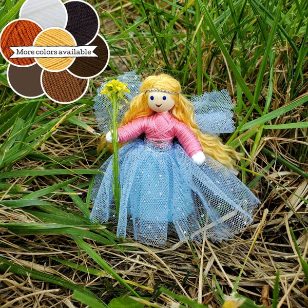 Fairy Doll - Fairy Toy - Miniature Fairy Doll - Waldorf Fairy - Bendy Doll - Flower Fairy - Handmade Fairy Doll - Wildflower Toys